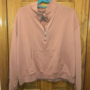 Aerie Salmon Quarter Zip